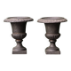 Pair of miniature Medicis vases in cast iron