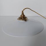 Original white opaline pendant light