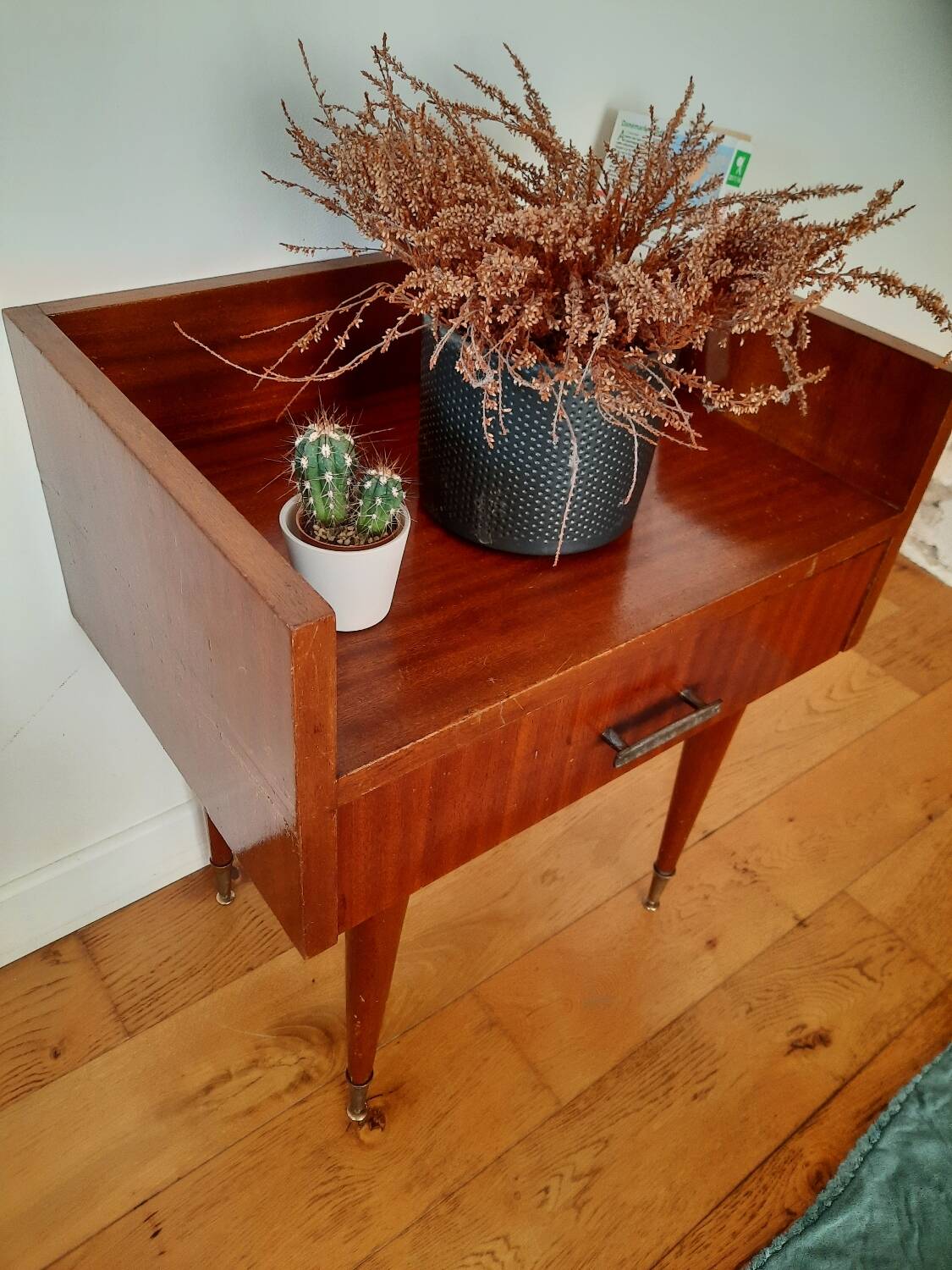Petit meuble- chevet bois vintage