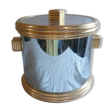 Chrome metal glacon bucket from lancel design 70