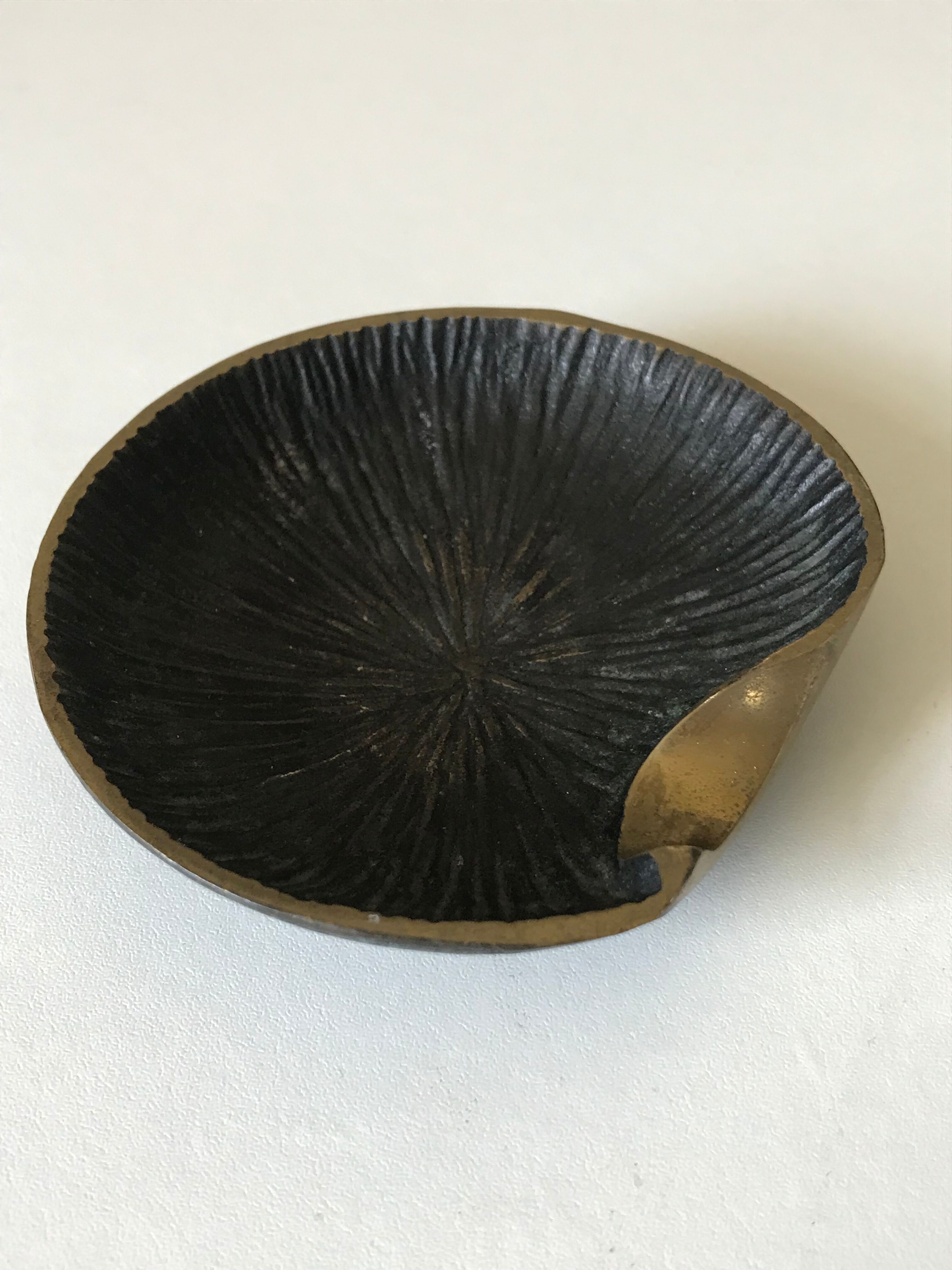 Vintage bronze ashtray 60s