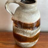 Large mudflated sandstone vase