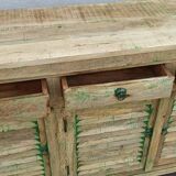 3-door sideboard with shutters, 3 wooden drawers