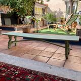Raw wood bench