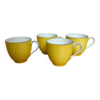 Set of 4 Raynaud Limoges coffee cups