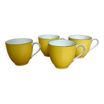 Série de 4 tasses à café Raynaud Limoges