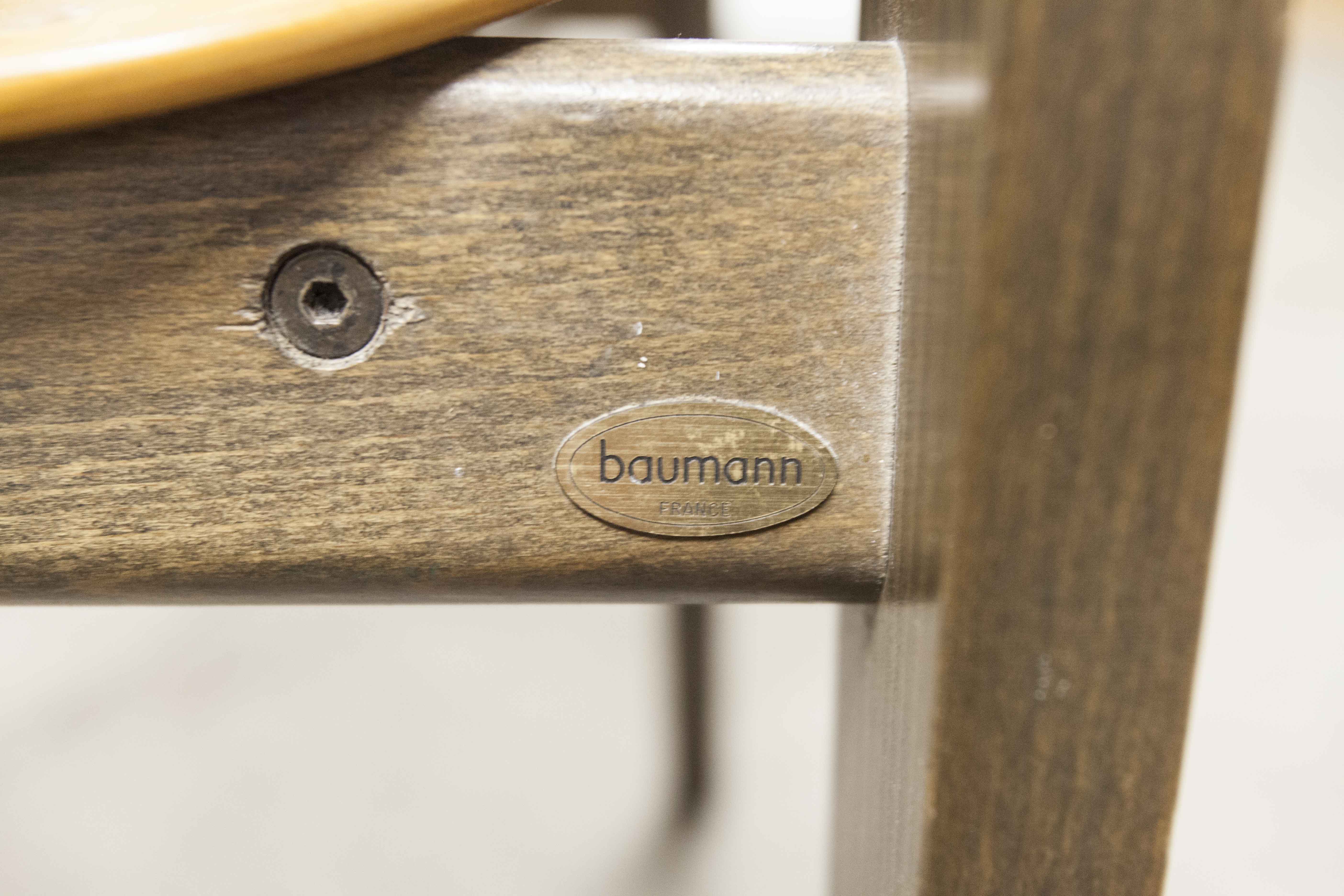 6 Baumann "transit" chairs 1990s