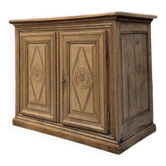 19th-century solid oak buffet