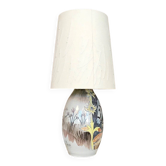 Swedish glazed ceramic table lamp by Marian Zawadzki for Tilgmans Keramik, 1957
