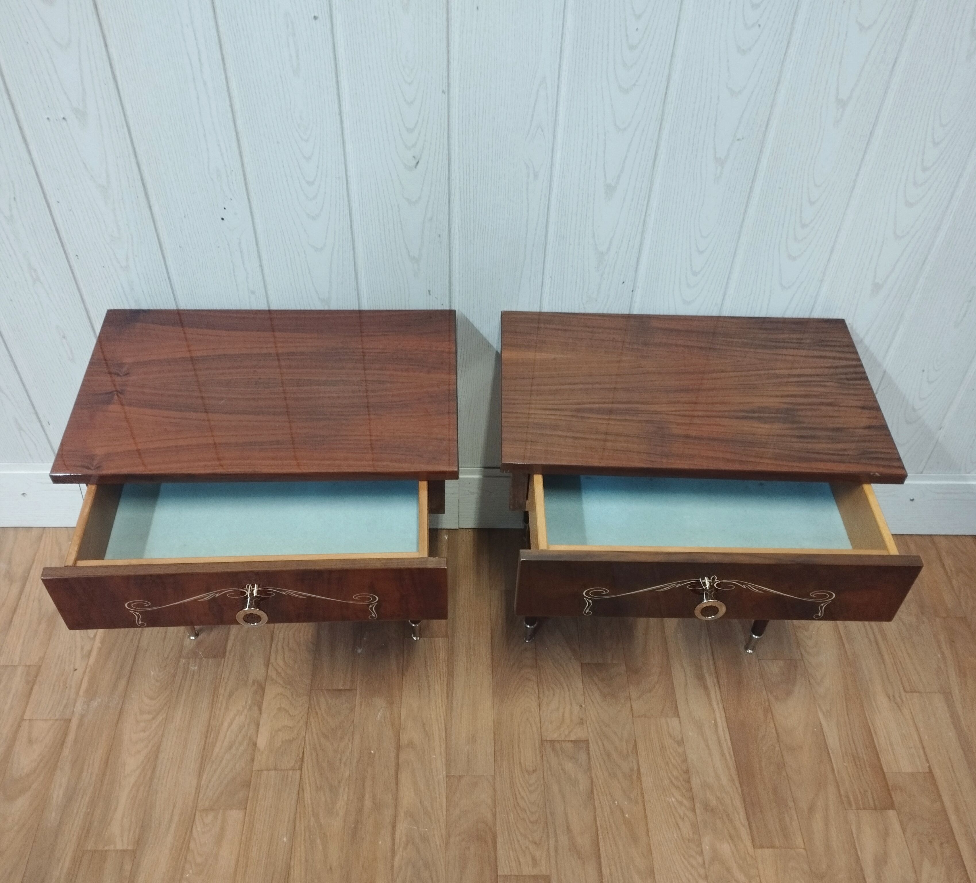 Pair of vintage bedside tables