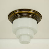 Set of two art deco flush mounts, 1920s