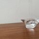 Crystal candlestick from the Tornado vintage series by Jan Johanssen for Orrefors, Sweden.