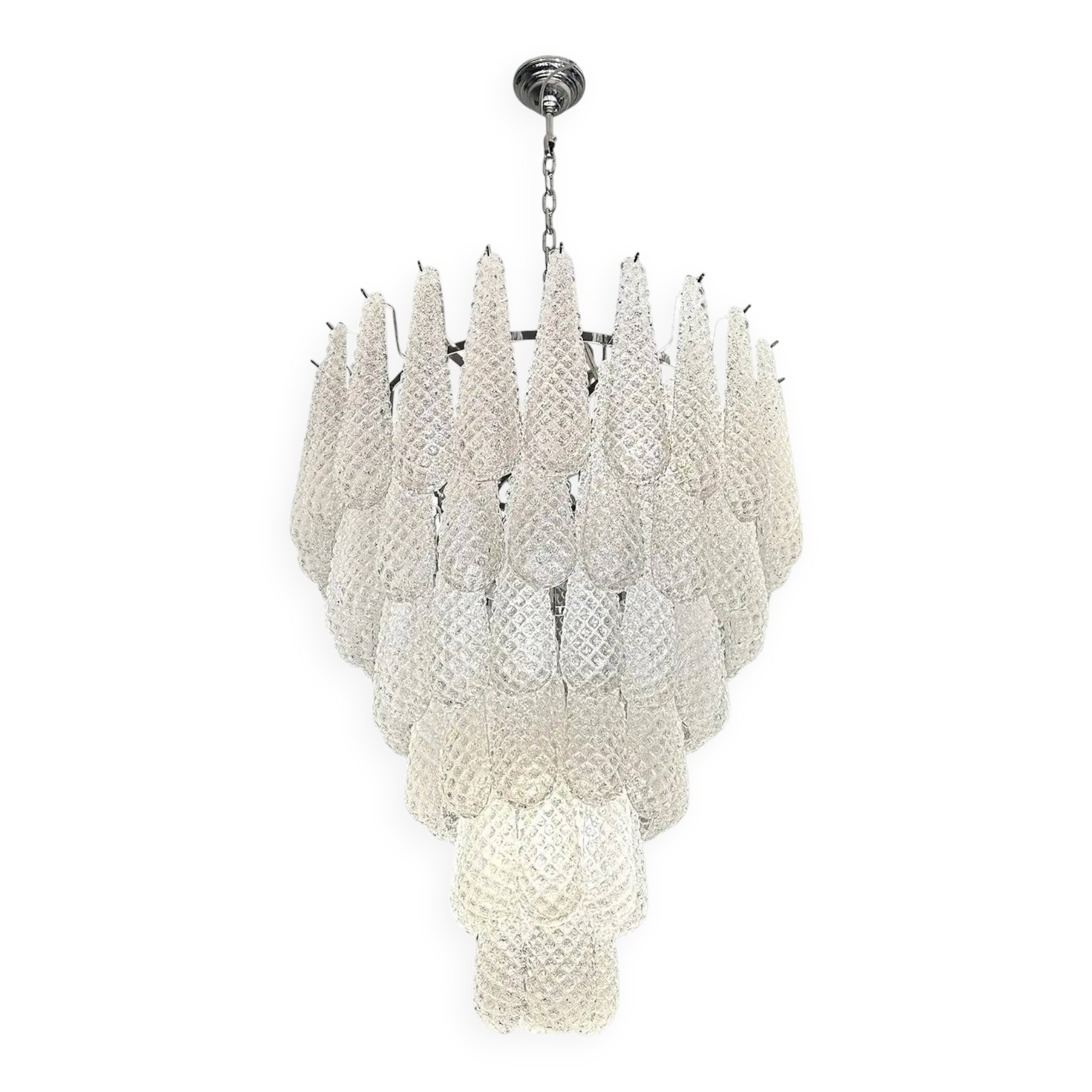 Classic Mid-Century Murano Glass “Conchiglie” Chandelier – Venetian