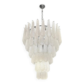 Chandelier "Conchiglie" en verre de Murano classique du milieu du siècle – Vénitien