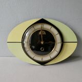 Ffr morbier clock from the 50s, in two-tone formica