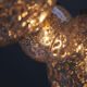 Four gold fleck globe pendants by Doria Germany