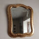 Old gilded wooden mirror
