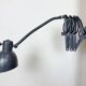 Grey Painted Industrial Scissor Wall Lamp, 1960s