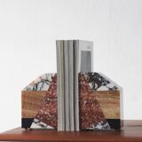 Art Deco French Marble Bookends, 1930s, Set of 2