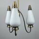 Vintage brass chandelier Italy 1960s