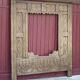 Old Breton bed door, Breton wood facade, headboard, wall decoration