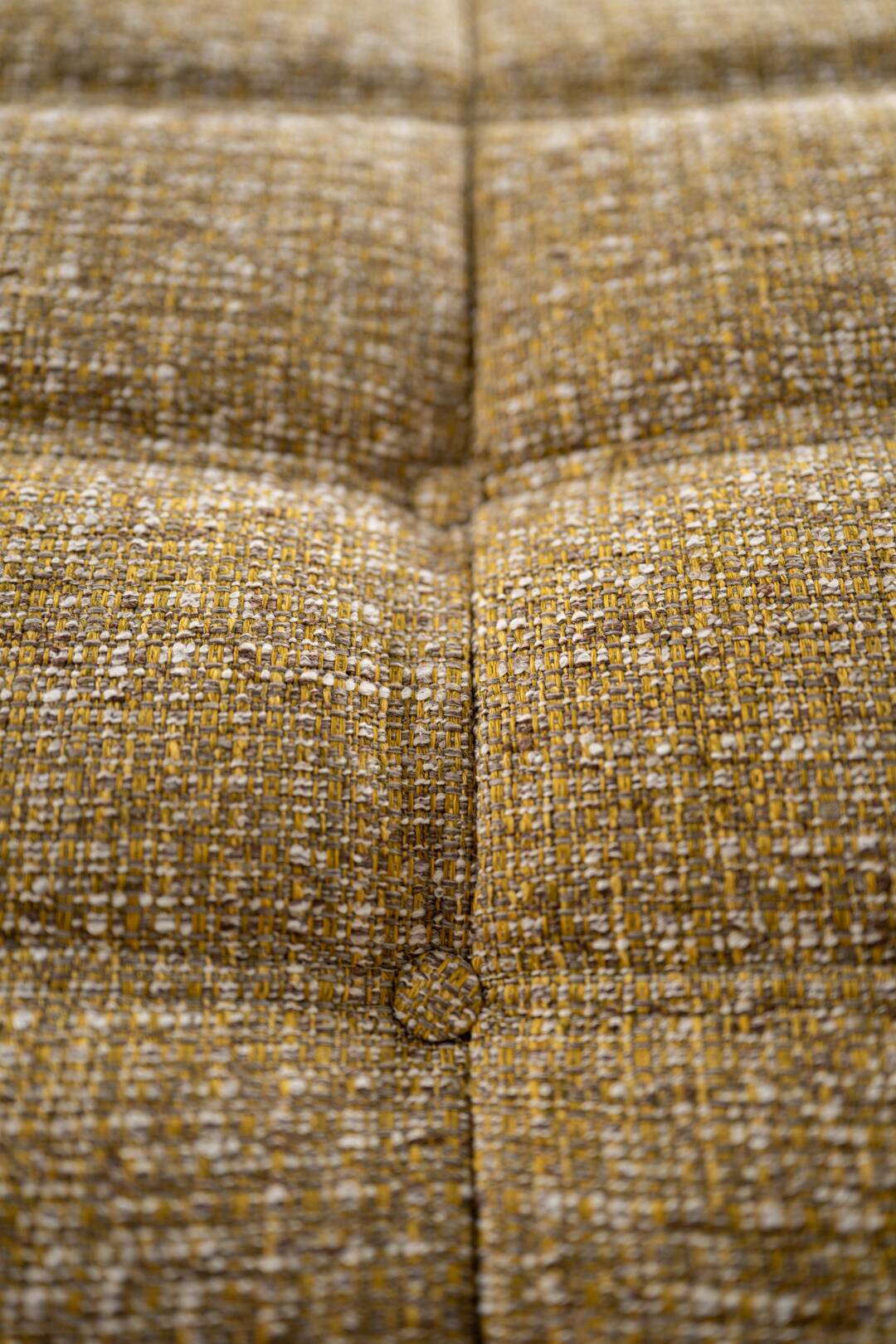 Togo set of launge chair and pouf in caramel loop