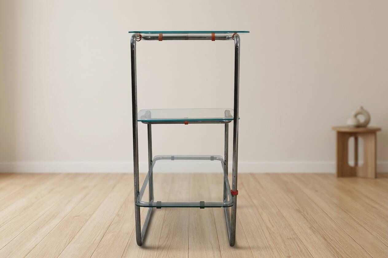 Flower stand, art deco style, bentwood, Thonet B 136 by Emile Guyot, 1930s