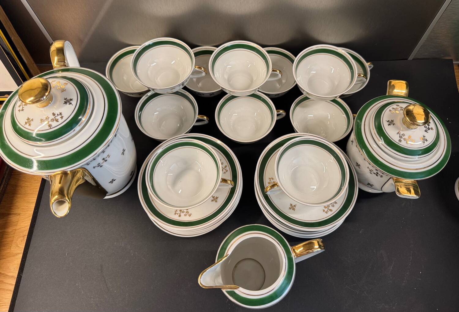 Limoges porcelain coffee service – Luf brand