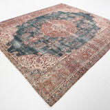 8x10 Navy Blue Antique Persian Rug, 257x299Cm