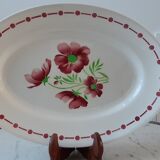Oval dish Digoin Sarreguemines model "Madelon" years 30-40