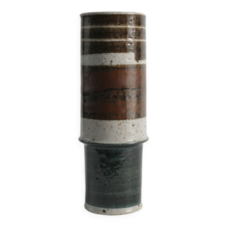 Scandinavian Modern Chamotte Stoneware Vase by Inger Persson for Rörstrand, 1960