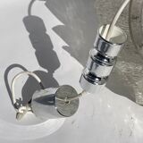 Acrylic ice glass chandelier, Germany 1970s