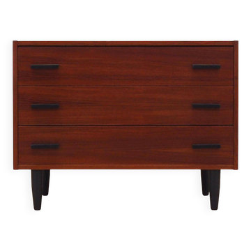 Teak chest of drawers, Danish design, 1980s, production: Denmark