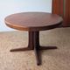 Round teak table with star base, 1960s, extendable.