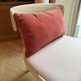 Coussin en velours - rose