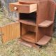 Art Deco bedside table in wood