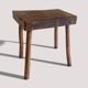 Rustic European Solid Wood Accent Side Table or Stool
