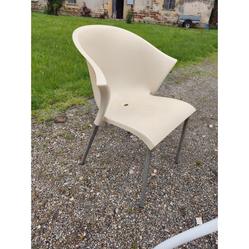 Salon de jardin fer forgé table + 5 fauteuils