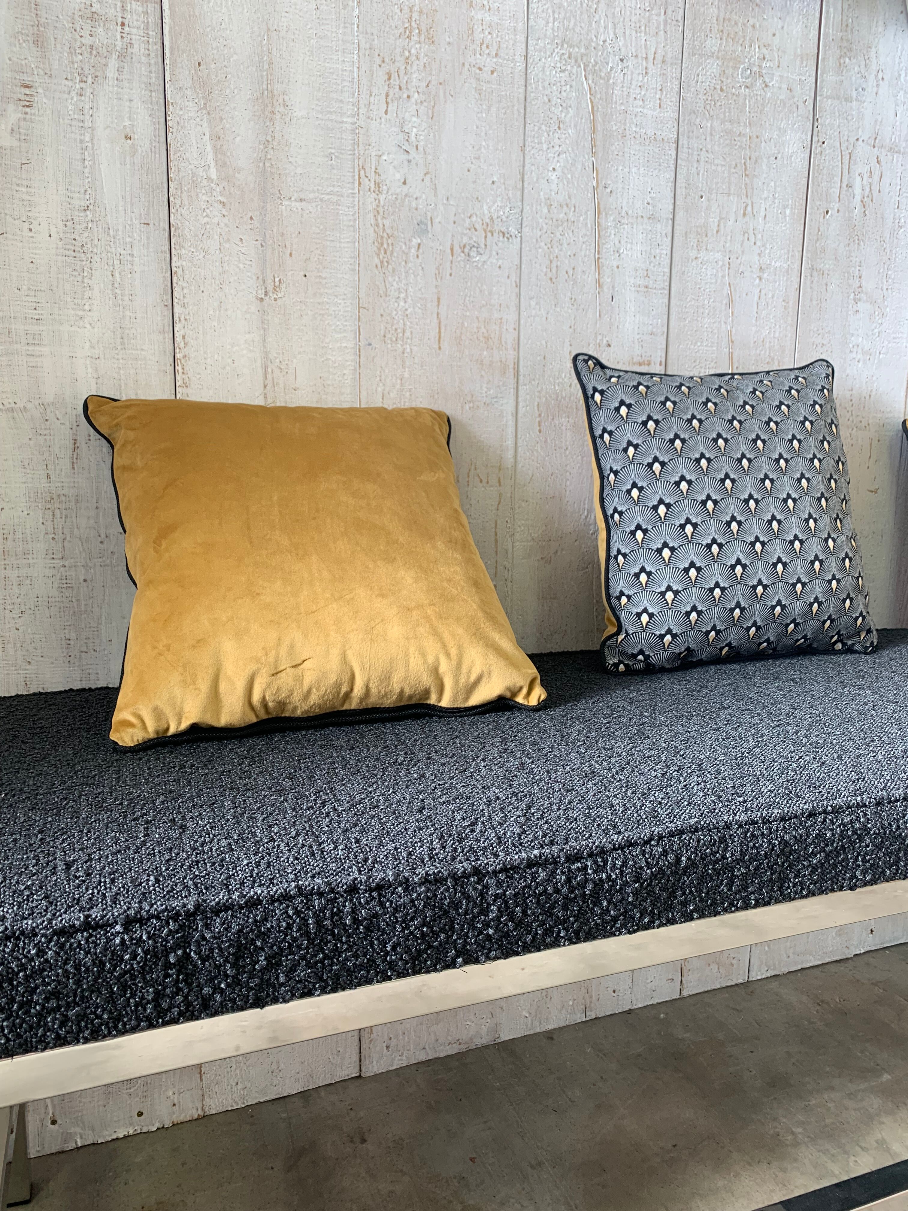 Stainless steel bench 70's