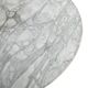 Table design pied tulipe dessus marbre