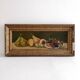 Old oil painting still life Flemish fruits
