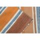 Vintage Turkish Hand-Knotted Wool Cotton Orange Runner Rug 55x319