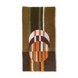 Tapis tchécoslovaque vintage années 1970 58x113cm
