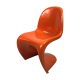 Panton Chair by Verner Panton 1972 orange color