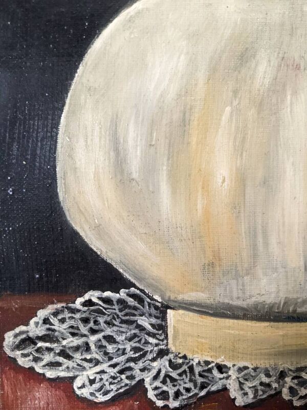 Petite huile sur toile nature morte tableau esprit campagne slow décoration