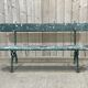 Garden bench of the early twentieth century cast iron and teak