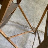 Vintage wooden painter's stepladder 6 folding steps