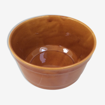 Cache-pot ancien en céramique vernissée