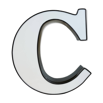 Vintage illuminated letter c , 1970s