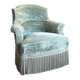 Fauteuil crapaud en velours vert